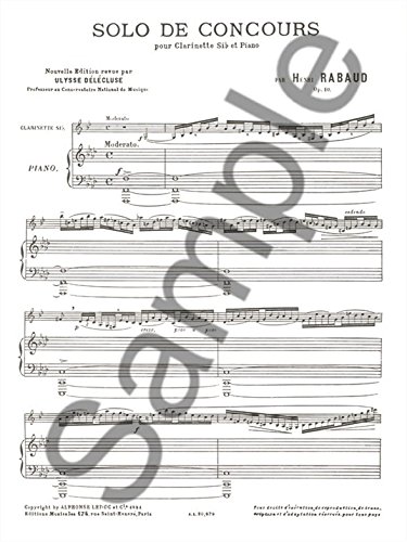 Amazon | Alphonse Leduc ウィットナー ラボー : コンクールの独奏曲