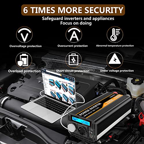 SUDOKEJI 2500w Inverter di Potenza 2500w DC 12V a