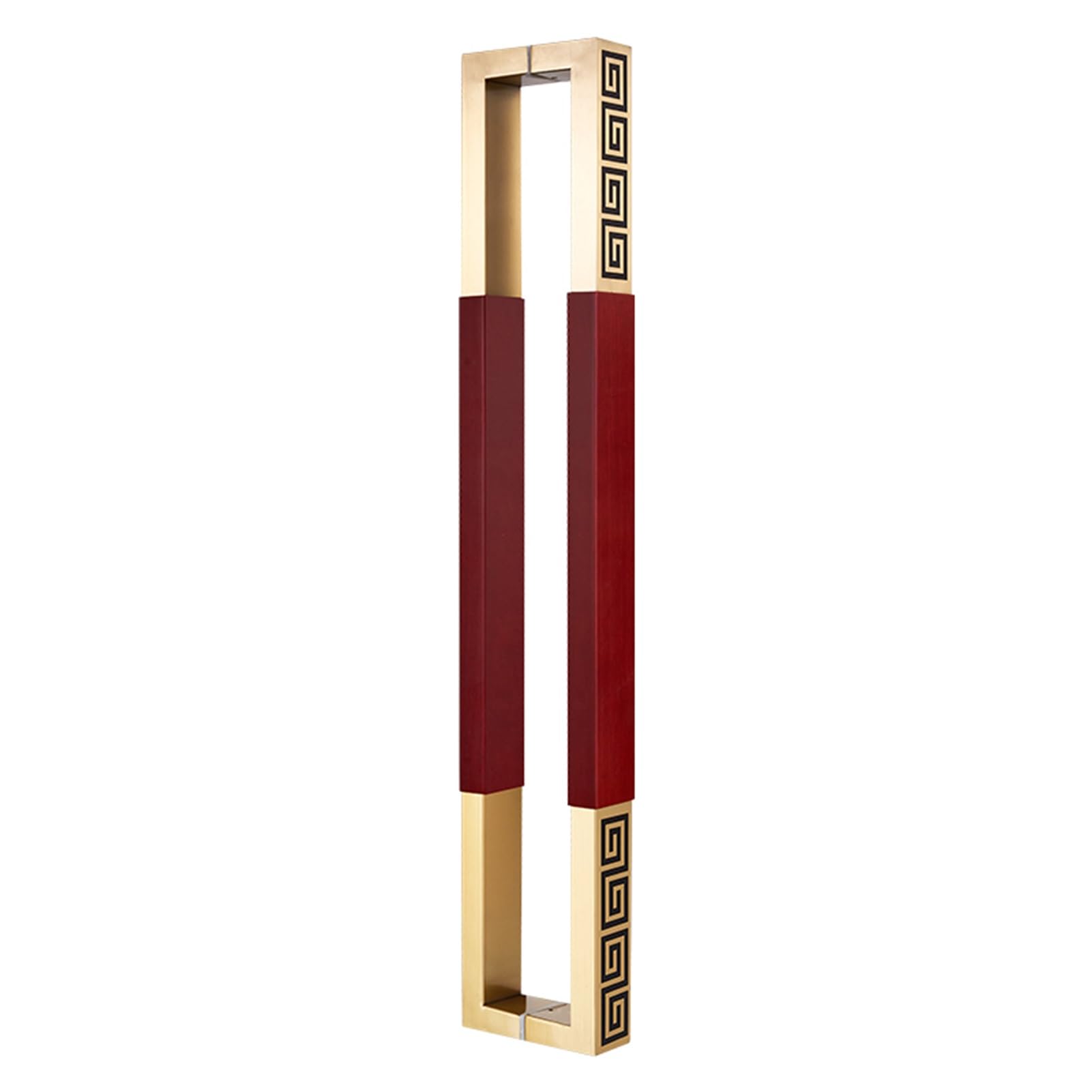 ZFUCMAYL Rectangle Glass Door Handles,Door Pull Rod,Stainless Steel Bar to Bar Door Handle for Indoor Barn Door Slding Glass Gate Swing Door Pull(Color 3,Pitch-800mm)
