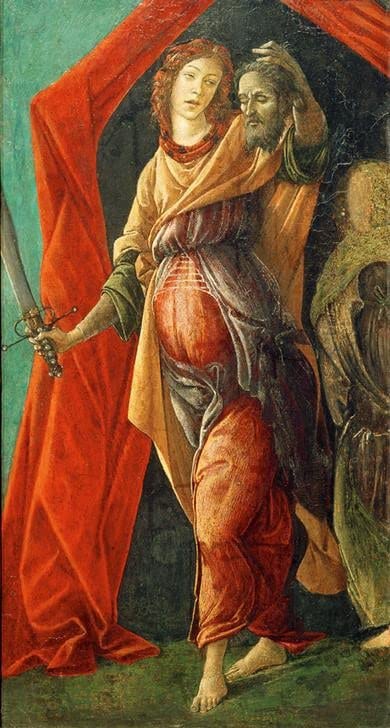 Affiche en Toile Judith Botticelli 60x90cm de style classique pour salon