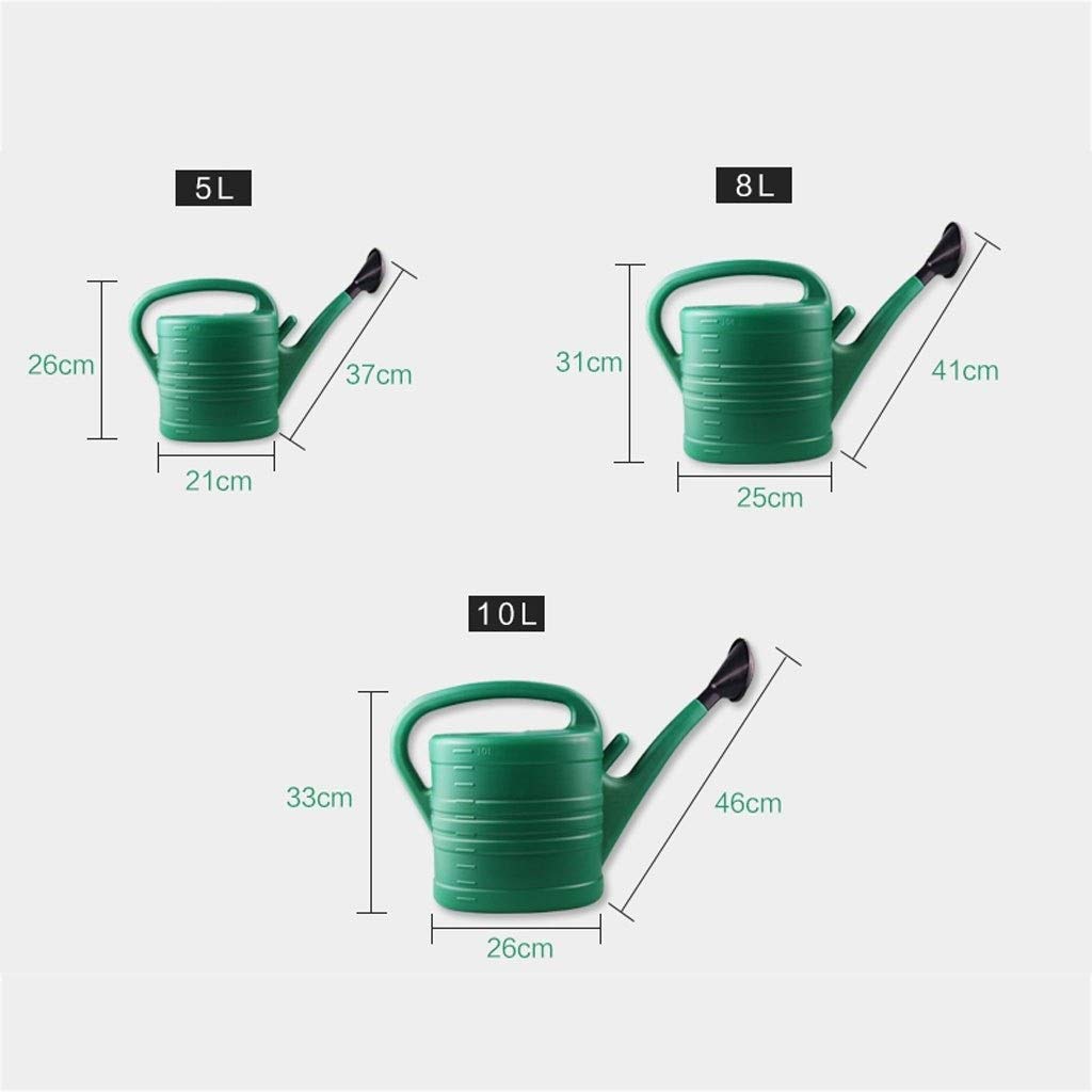 Outdoor-Gießkanne, Garten-Gießkanne, Zuhause, Langer Mund, Wasserkessel, Balkon, Pflanzen, Bewässerungswerkzeug, große Kapazität, Gießen, einfaches Befüllen (Size : 10L)