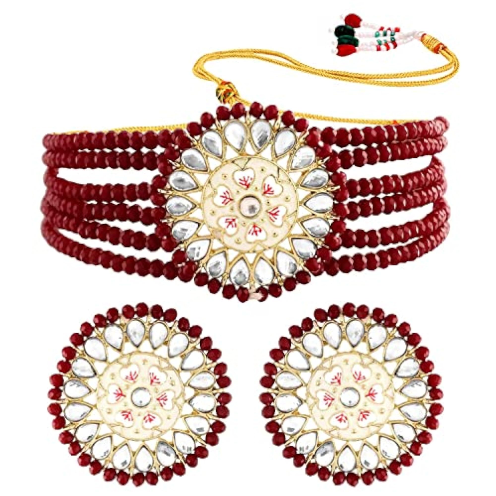 Traditional Kundan & Pearl Choker Set (K7203M)