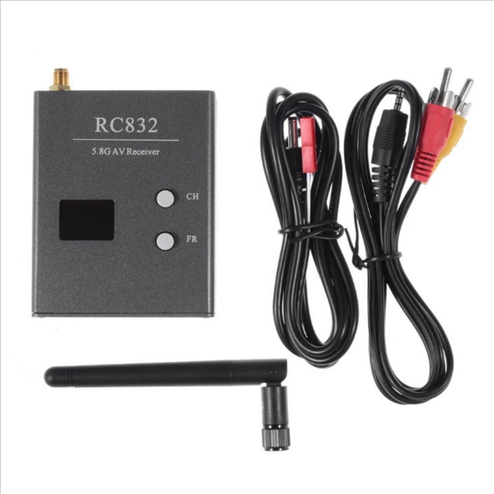 Carriere Ricevitore FPV RC832 Ricevitore AV RC832 da 5,8 GHz 48CH con Antenna per Quadricottero RC Multicoptero FPV