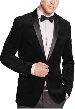 Peak Lapel Fashion Smoking Casual Velour Cocktail Tuxedo velour Blazer Jacket Men's blazer main image 0
