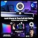 Webcam Streaming Kit with USB RGB Microphone & LED Light – 1080P 30FPS Streaming Camera Bundle for Twitch, YouTube, Podcasting, WFH – PC & Mac Compatible (Console Requires Computer & Capture Card)