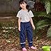 Kids Boys Girls Rain Pants Child Windproof Water-Proof Rain Cargo Trouser Spring Clothes for Outdoor (Navy, 3-4 Years)