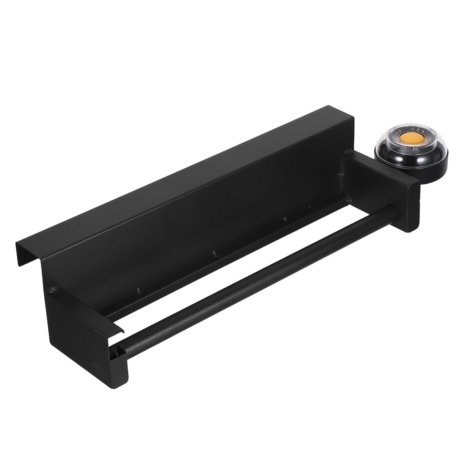 VOSAREA Soporte para Bolsas de Compras para Supermercado en Hierro Negro Diseño Compacto y Dispensador Estable para Uso Comercial y Tienda de Alimentos
