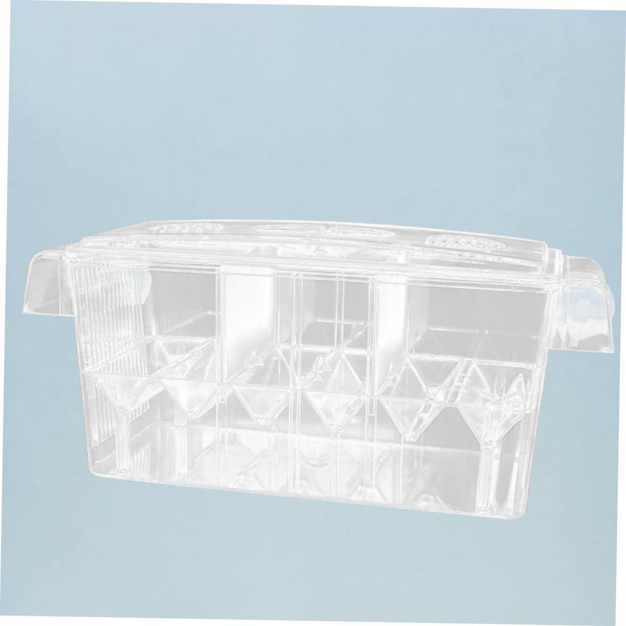 Acrylic Fish Breeding Tank Isolation Box with Suction Cups 1pcs Aquarium Incubator Hatching Box for Fish Tank Breeding and Aquatic Hatchery