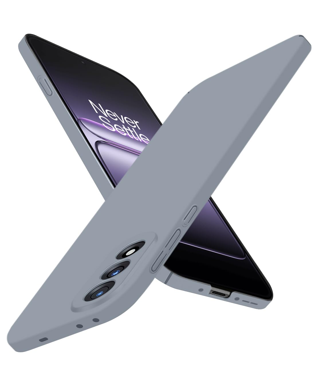 Case for Oneplus Nord 5, Ultra-Thin Hard PC Back, Case with Camera Protection, Anti-Scratch, Anti-Slip, Lightweight Protective Cover for OnePlus Nord 5, Grey