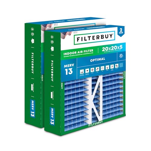 Filterbuy 20x20x5 MERV 13