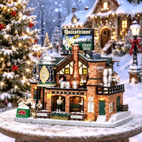 Lemax 05073-UK Caddington Village Sights & Sounds: Yulesteiner Brewery – Ansicht 2