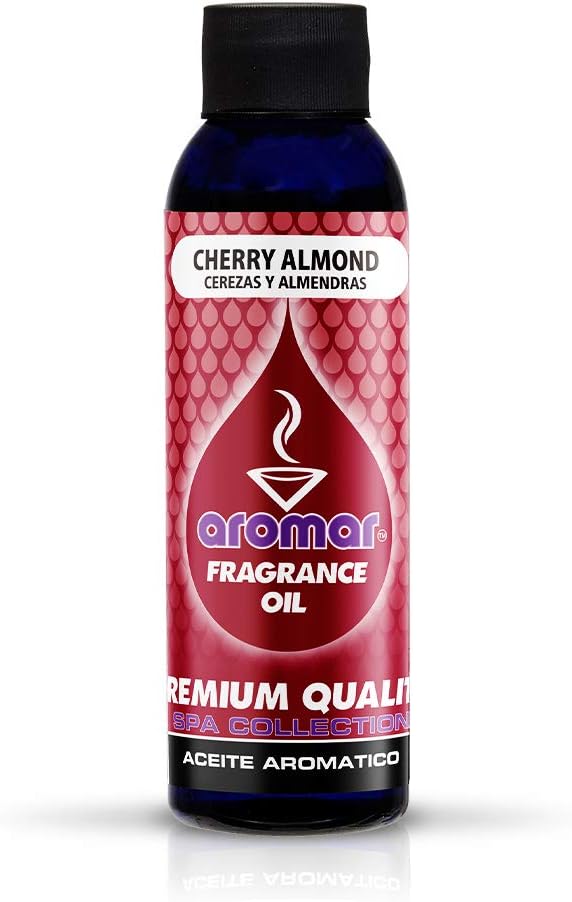 Aromar Fragrance Oil 5 Oz. Cherry Almond Aromatherapy Essential Oil Scented Oil Scent Oil