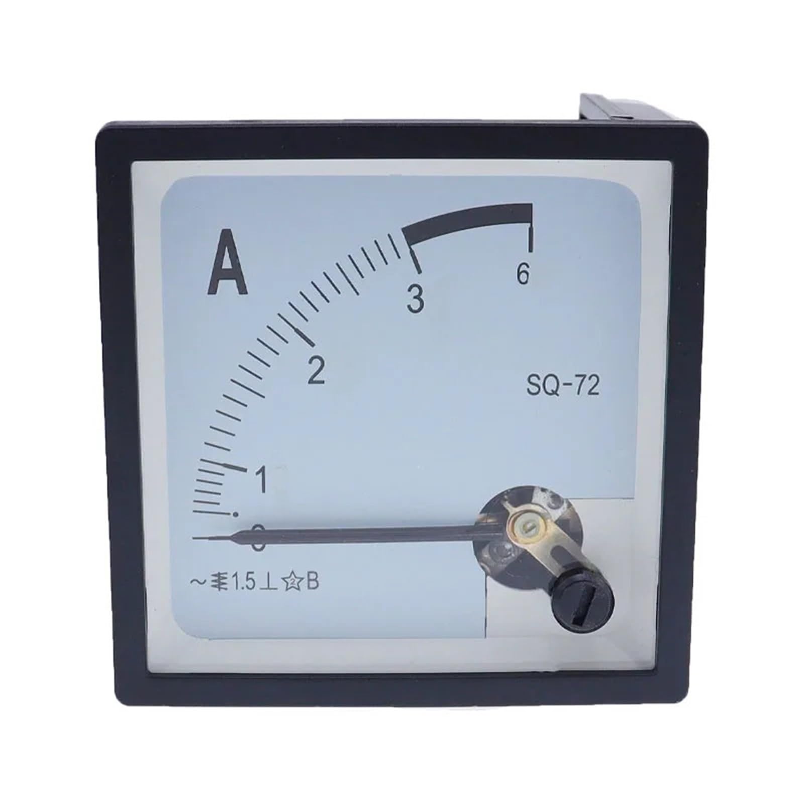 Puntero SQ-72 de 72 x 72 mm, amperímetro de CA 1A 2A 3A 5A 10A 15A 20A 30A 50A AMP Meter analógico CZ-72 1 unidad (1A)