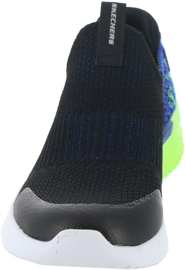Skechers Kids Boys Ultra Flex 3.0 Sneaker, Black/Blue/Lime, 12 - Image 5