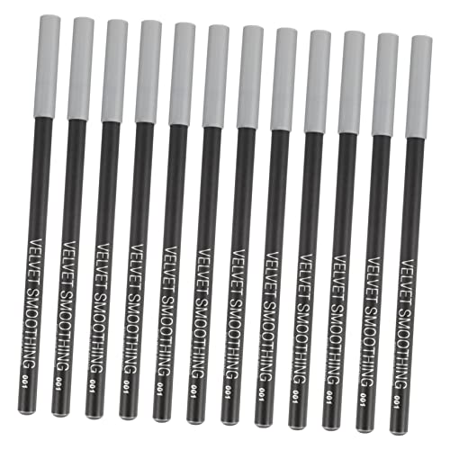 BATHVEVE 12 piezas Lápiz Delineador de Ojos Resistente al Sudor para Profesional y Herramienta de Maquillaje Color Negro