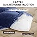 RHF Reversible Sofa Cover - 3 Cushion Couch Covers, Living Room Sofa Slipcover, Dog-Friendly Couch Protector (Navy/Sand)