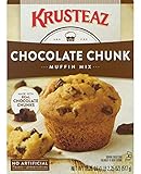 Krusteaz Chocolate Chunk Muffin Mix - No Artificial Flavors/Preservatives - 18.25 OZ Box (Pack of 1)