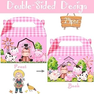 Farm Animals Gable Boxes 24Pcs Farm Animals Party Favors Treat Boxes Barnyard Birthday Party Decorations for Farm Theme Party Baby Shower Supplies Farm Animals Gable Boxes 24Pcs Farm Animals Party Favors Treat Boxes Barnyard Birthday Party Decorations for Farm Theme Party Baby Shower Supplies