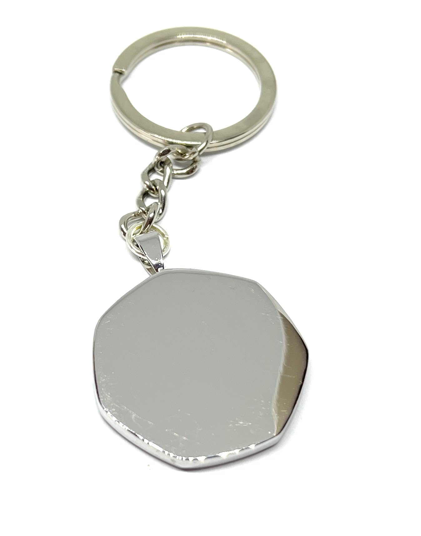 Beatrix Potter 50p coin Peter Rabbit Silver Plated Mount Keyring - Peter Rabbi Circulated Coin, Silver, One size