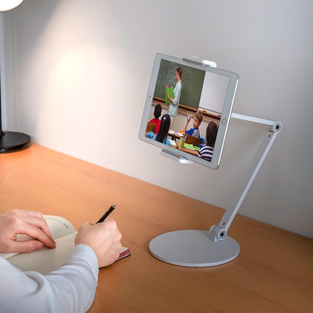 Aluminiowy stojak na tablet na telefon z 3-osiową regulacją dla optymalnego oglądania