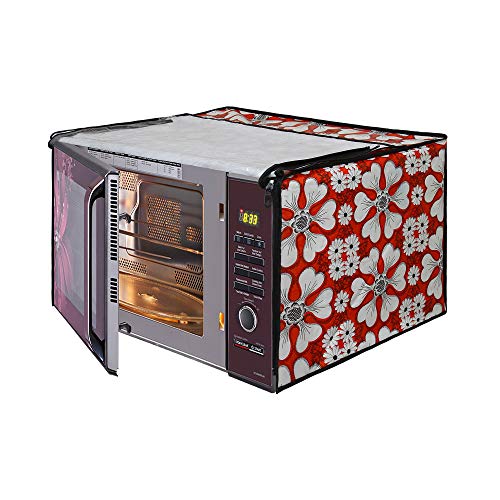 Image of DREAM KING Stylish Design & Printed Microwave Oven Cover Full Closure |waterproof & Dustproof Oven Cover Suitable for All Models - Multicolour SA60