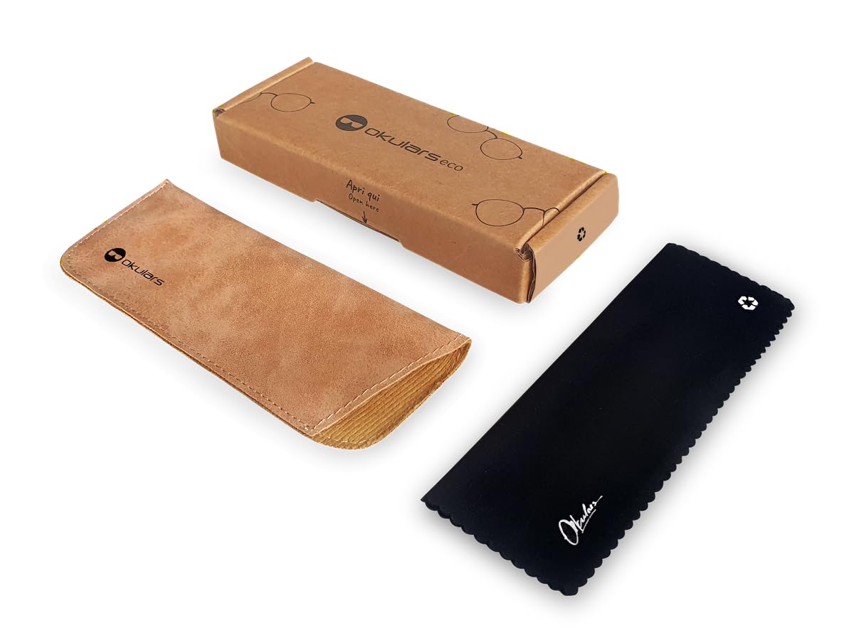 Eco Metal Reciclado - Gafas de filtro antiluz azul de descanso ajustables - Hombre y mujer - Talla única