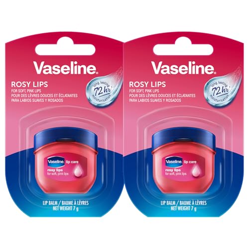 Vaseline Lip Therapy Rosy | Bálsamo labial protector para una hidratación óptima | Pack doble de color rosa (2 unidades)