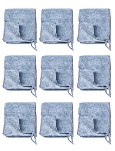 LALIFIT 9 PCS Shoe Shine Cloth KitSoft Microfiber Cloths for Shoe Cleaning Leather Suede Boots Multi-Surface Polishing Set (9)