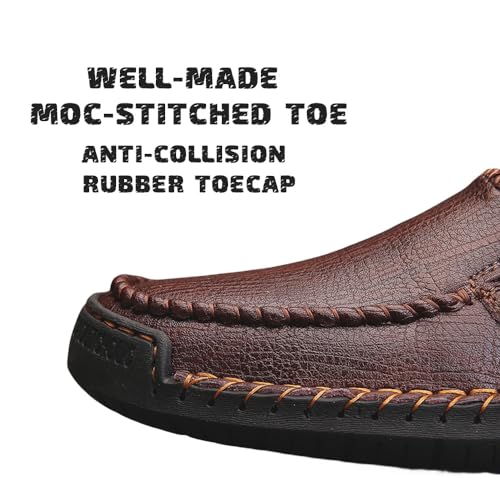 Mens Shoes Dress Slip-on Loafers: Men's Premium Genuine Leather for Driving2