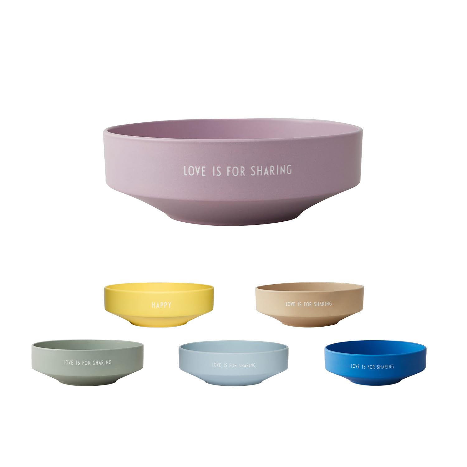 Design Letters Snack Schale Lavendel 1200 Ml | Porzellan Snackschale für Weihnachtsdeko, Weihnachtsdeko Tisch, Weihnachtsgeschenke Kleinigkeiten | Salatschüssel, Müslischalen, Rührschüssel, Bowl