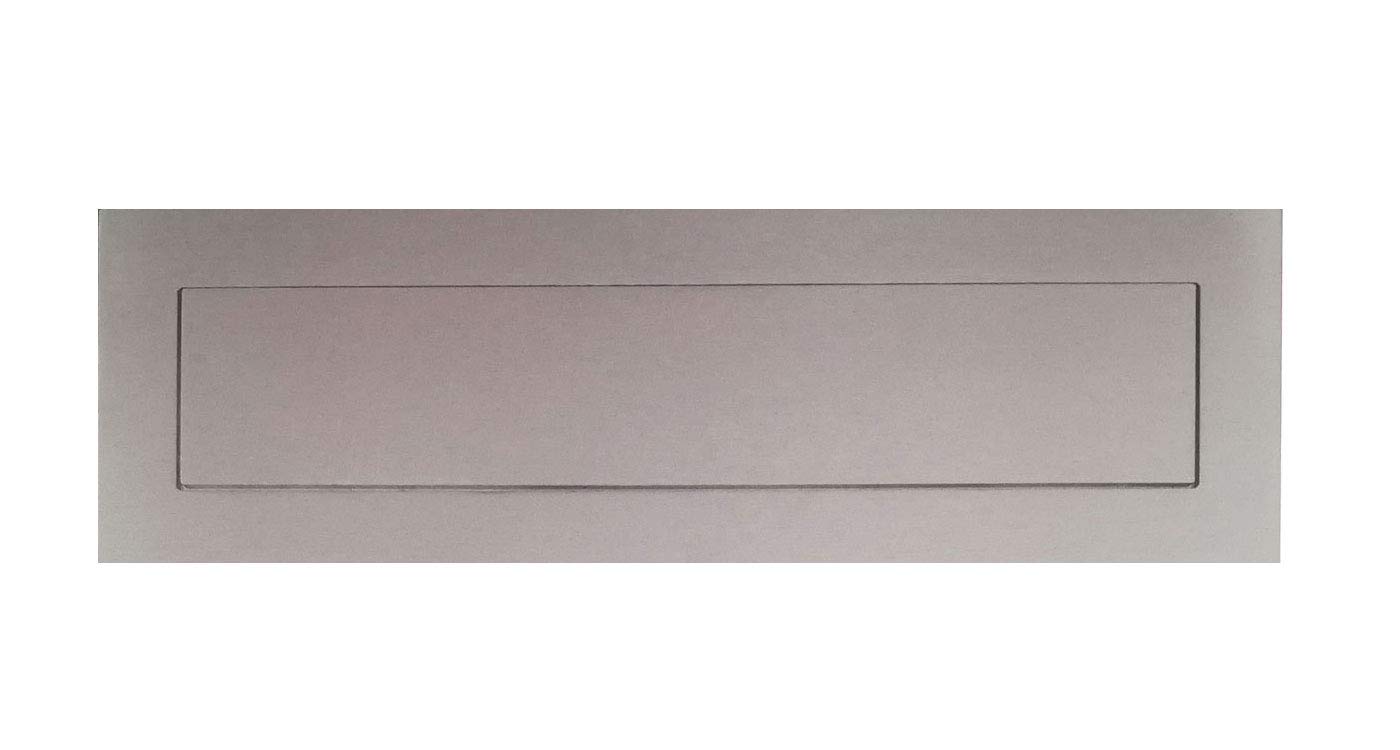 BUCA PER LETTERE BOCCHETTA FERITOIA IN ACCIAIO INOX SATINATO 240 - 290x90 MM
