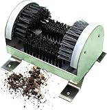 Boot Scrubber with Hard Brushes, Heavy Duty Stainless Steel Cleaner, Floor Mountable Shoe Brush for Mud, Dirt & Snow Removal, Ideal for Garden & Entryway Use