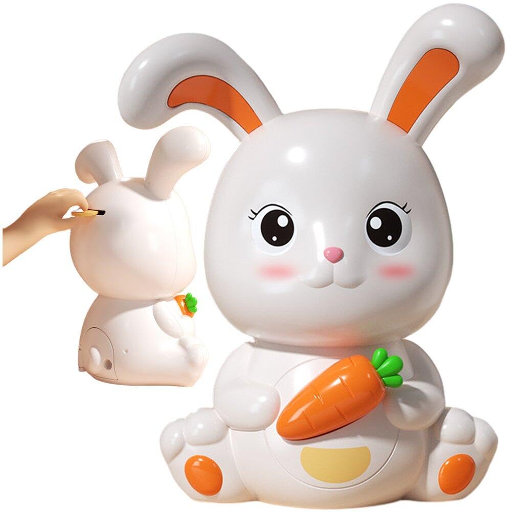 Lpitoy Boys As Shown Piggy Bank, Cute Bunny Money Bank Cartoon Fall-Proof Piggy Bank Unbreakable Rabbit Coin Bank Birthday Gift For Girls
