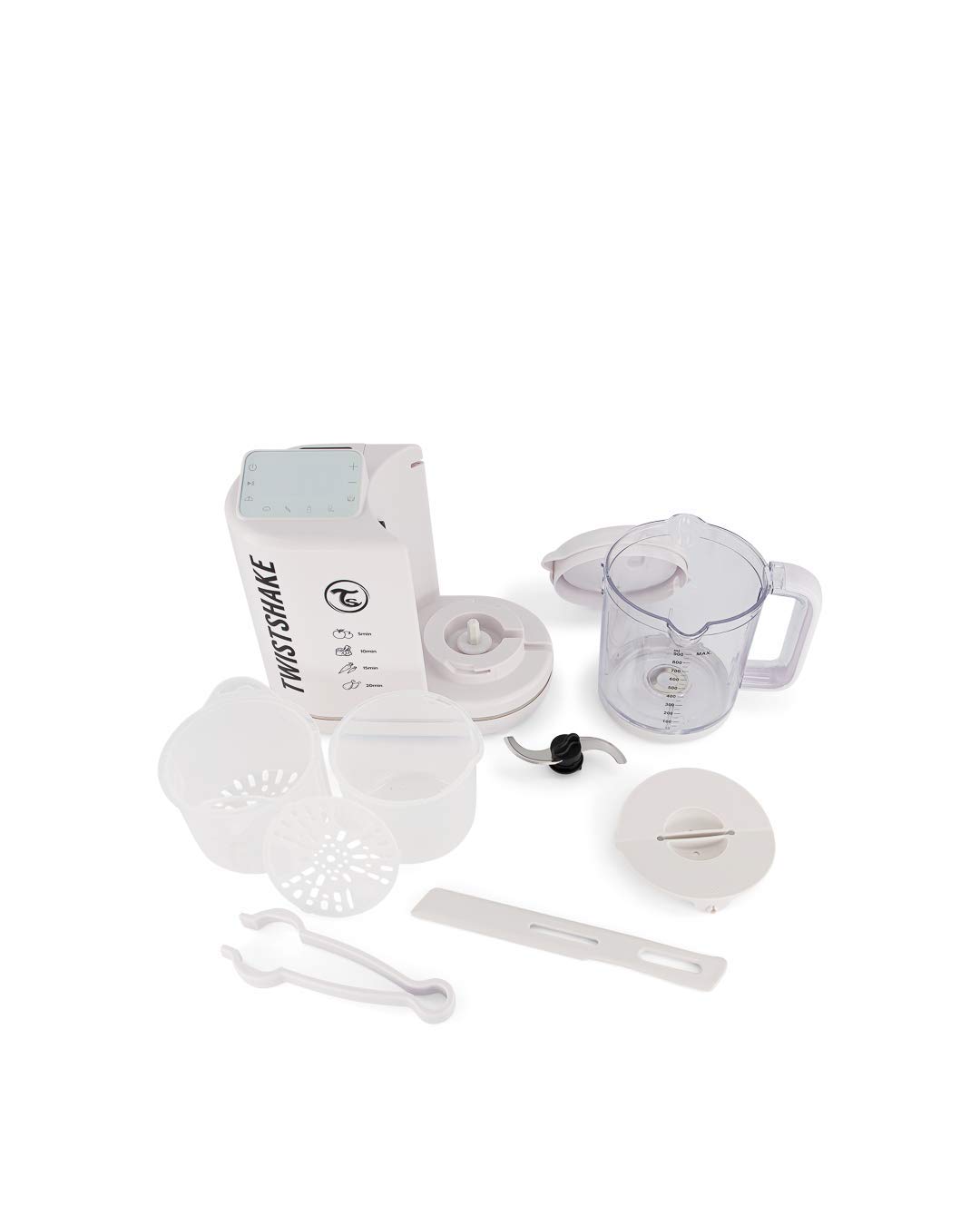 Twistshake 6in1 Baby Food Processor White, frullatori e Robot da Cucina, Plastica