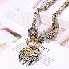 Oidea Viking Necklace for Men with Wolf Head King Chain: Vintage Viking Bear Claw Pendant Necklace Stainless Steel Nordic Pagan Celtic Knot Amulet Jewelry Gift, Black, 24'' Chain #4