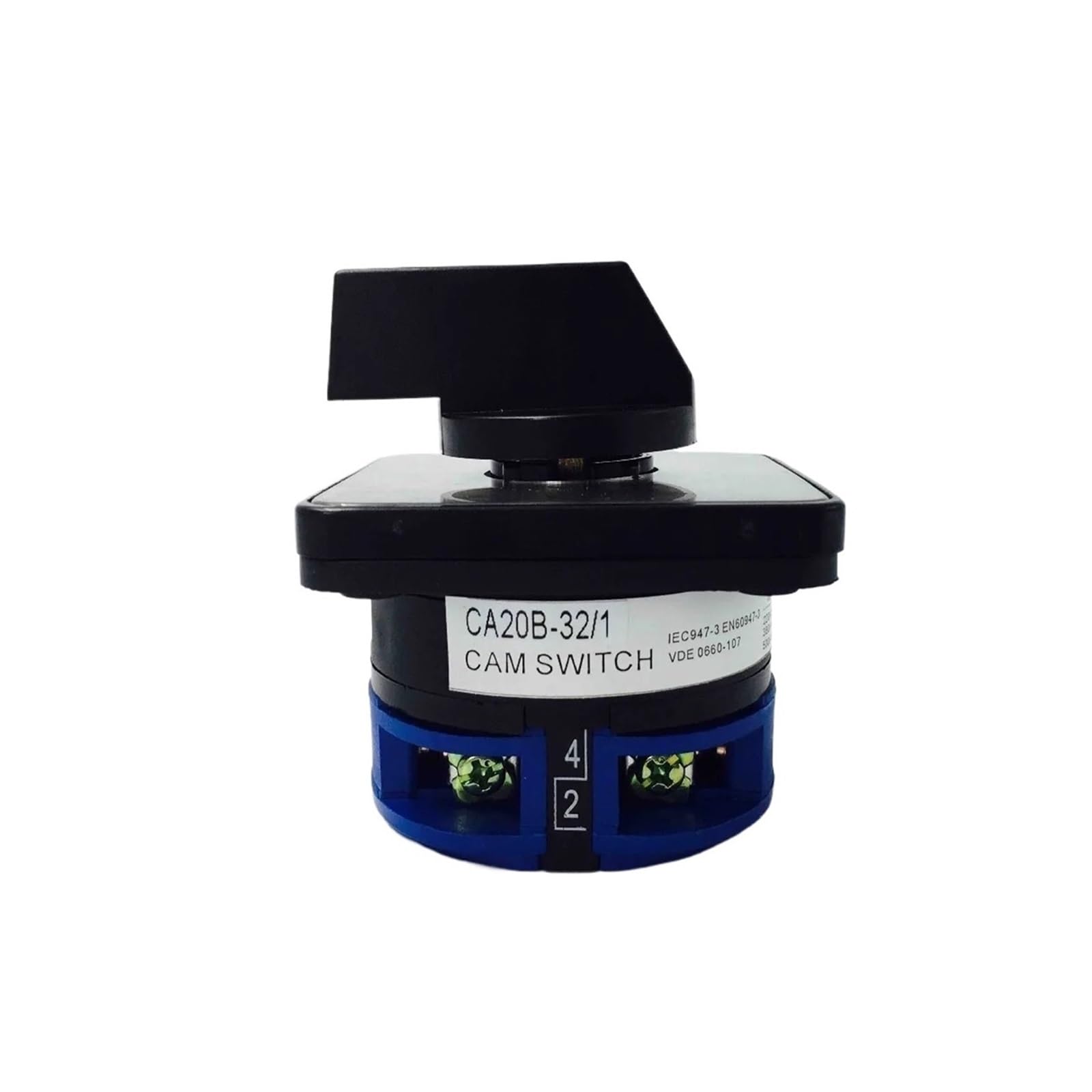 Interruptor giratorio universal 690V 32A 1 polo 3 posiciones Cambio eléctrico Cam Silver Contact CA20B-32/1 LW26