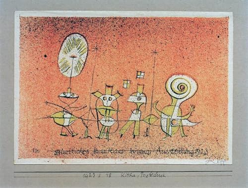 Cuadro sobre lienzo de Paul Klee Il lato allegro Weimar 60x90cm, el regalo artístico perfecto