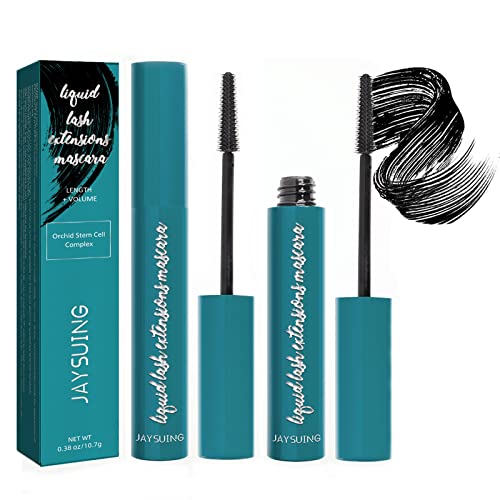 2 PCS Thrive Mascara Liquid Lash Extensions Black Mascara for Natural Lengthening and Thickening Effect, Waterproof Smudge-proof Natural No Clumping Smudging Lasting All Day, 0.76 Ounce
