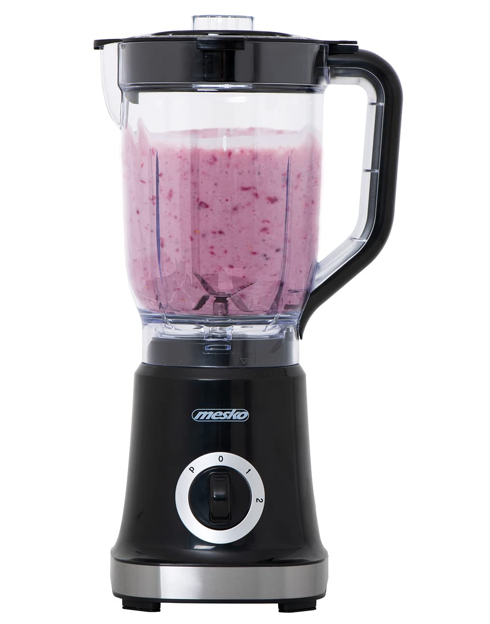 Mesko MS4079B Batidora de Vaso, Jarra1,8 Litros Libre de BPA, Potencia Máxima 1000W, 2 Velocidades + Pulso, 4 Cuchillas Acero Inoxidable, Blender Ideal Smoothies, 20.000 rpm