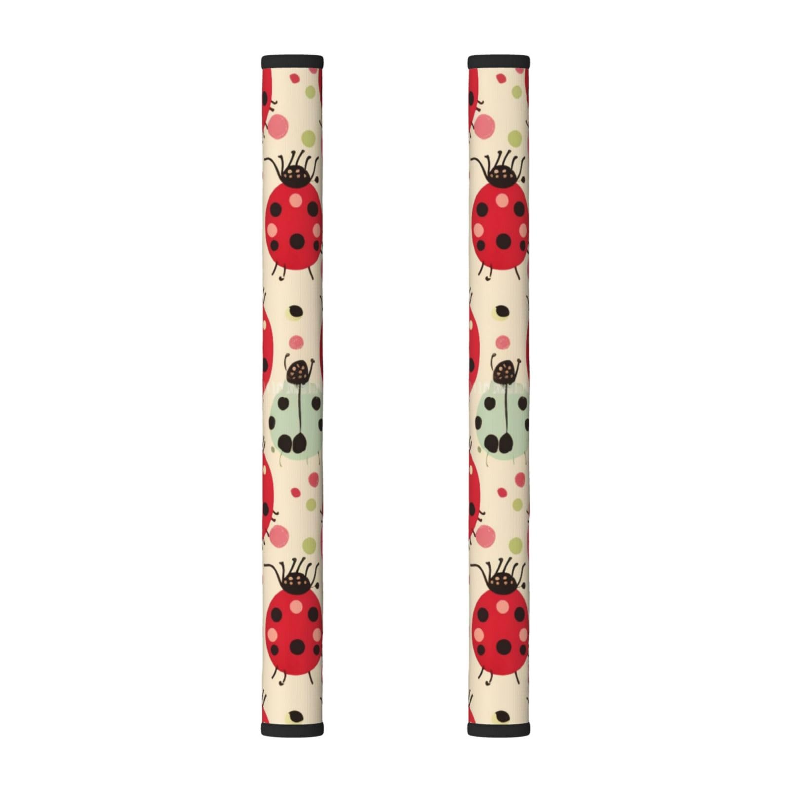 VGFJHNDF Refrigerator Door Handle Covers 2-Pack, Ladybugs Cartoon Pattern Printed Protect and Decorate for Fridge Ovens Dishwashers