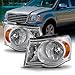 For 2007 2008 2009 Chrysler Aspen Crystal Clear Headlights Headlamps LH Left & RH Right Side Pair Set