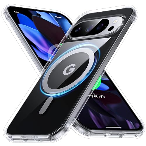 Image of NO.1 Magnetic for Google Pixel 10 Pro XL Case with MagSafe [Anti-Yellowing][Slim Fit][Military Shockproof] Transparent Case Soft Silicone Bumper for Google Pixel 10 Pro XL Phone Case, Clear