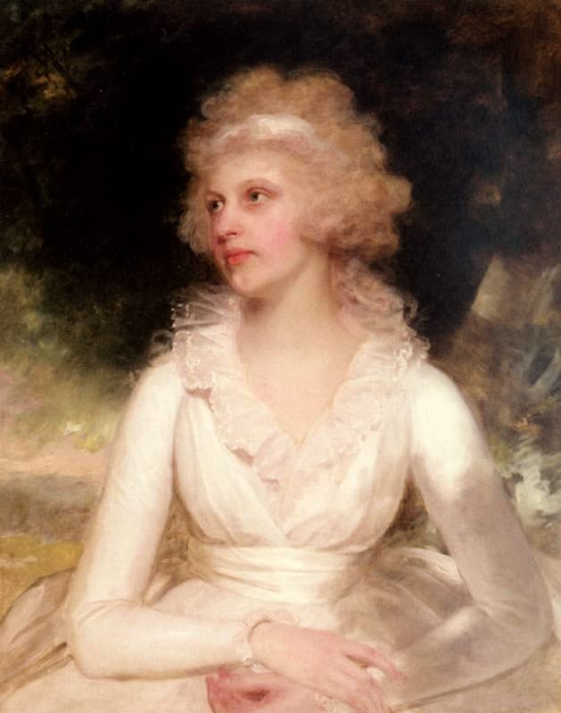 Toile vintage Sophia Anne Raymond Barker William Beechey, esprit d'antan