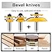 OLETBE 3 PCS Router Bit Set, 1/2-Inch Shank Round Over Cove Raised Panel Cabinet Door Rail and Stile Router Bits, Woodworking Wood Cutter, Wood Carbide Groove Tongue Migue Milling Tool(T-VB1)