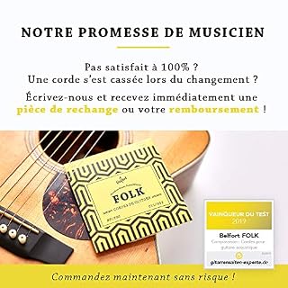 BELFORT® Cordes ☆ VAINQUEUR DE TEST 2019* ☆ Pour guitare folk & guitare acoustique ☆ BONUS : Ebook gratuit + 3 plectres… - Les Beatles, Paul McCartney, John Lennon, RIngo Starr, George Harrison BELFORT® Cordes ☆ VAINQUEUR DE TEST 2019* ☆ Pour guitare folk & guitare acoustique ☆ BONUS : Ebook gratuit + 3 plectres… – Image 2