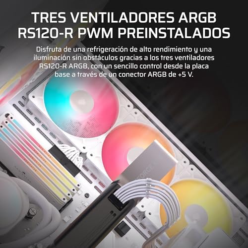 CORSAIR 3500X RS-R ARGB: Semitorre Panorámica Blanca al Mejor Precio - Preguntas frecuentes