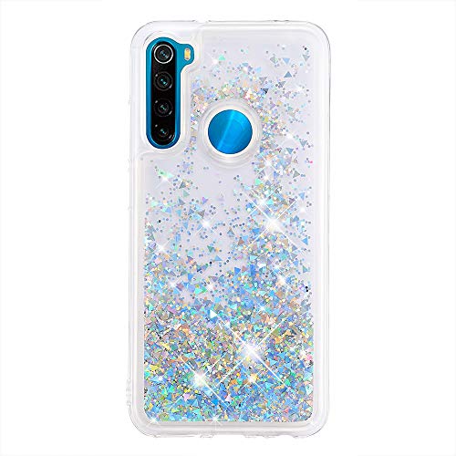 HopMore Glitter Funda para Xiaomi Redmi Note 8 Purpurina Silicona 3D Liquido Brillante Dibujos Transparente TPU Carcasa Redmi Note 8 Resistente...