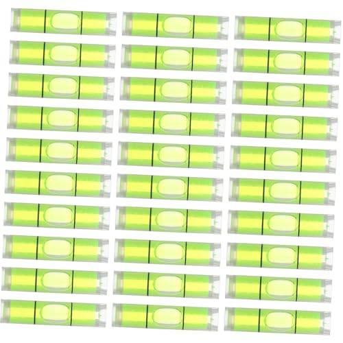 50個 ミニレベル 小さなレベルの泡 水平バブル ミニ円筒 フォトフレーム 水準器ツール バブルツール 蛍光 小さなの 小定規 液体