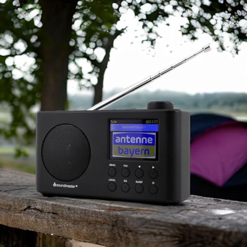 Soundmaster IR6500SW Internetradio DAB+ UKW Radio Bluetooth UPnP Netzwerkplayer tragbares Radio mit Akku 2.200 mAh wiederaufladbar Farbdisplay – Bild 3