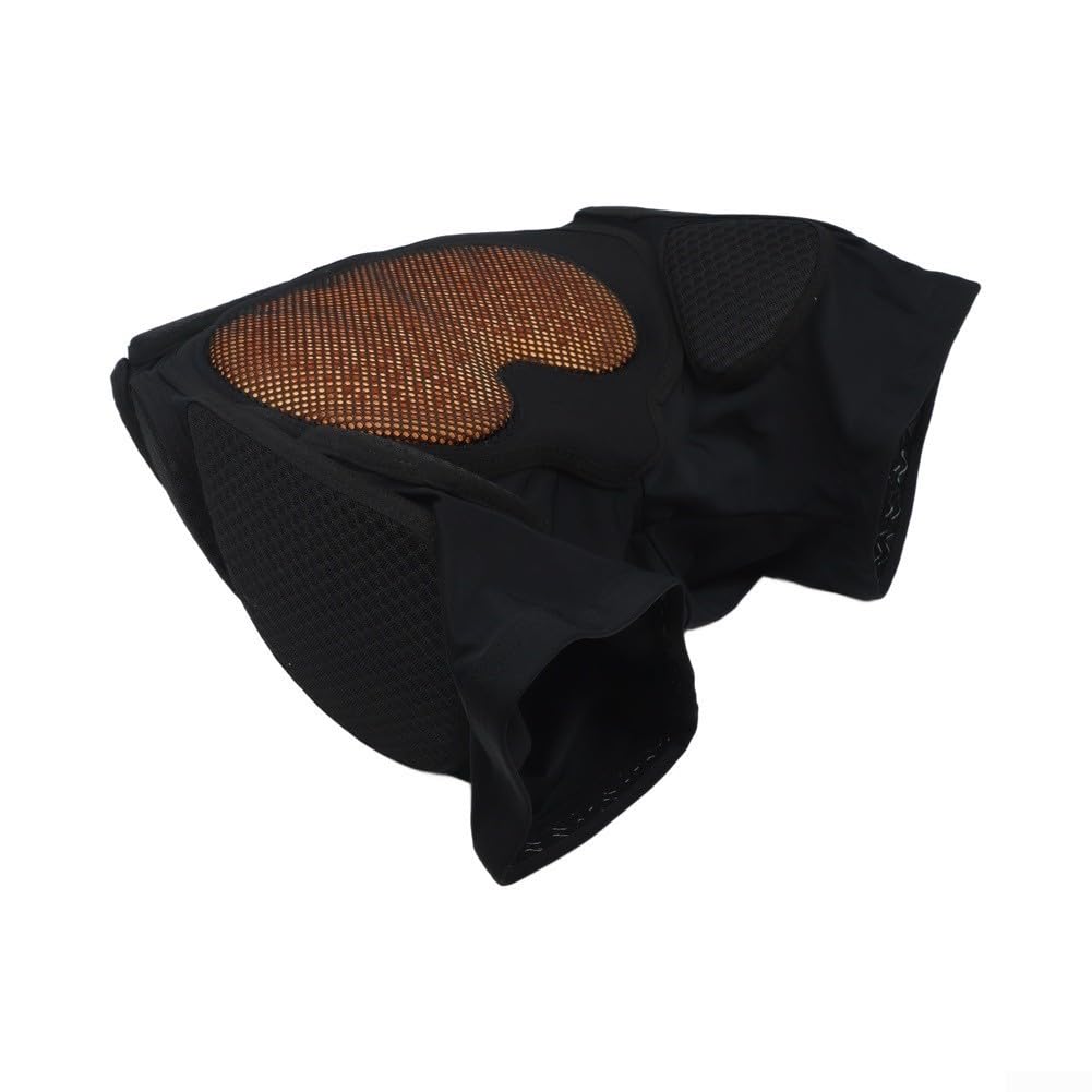Pantaloncini protettivi imbottiti con protezioni per fianchi in EVA, per sci, snowboard, traspiranti, per coccige, glutei e cosce, unisex, per adulti, colore nero
